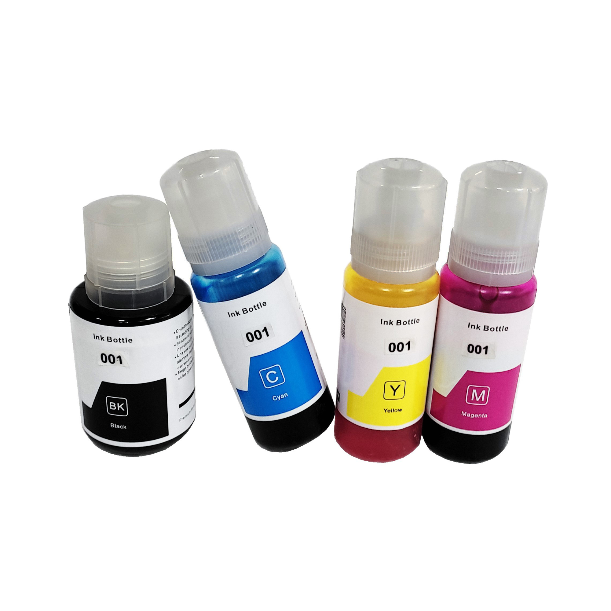 Yonkx Refill Ink Compatible for Epson 001 Ink 4 Colors For (L4150,L4160,L6160,L6170,L6190) (Set Of 4),Multi-Color Pack