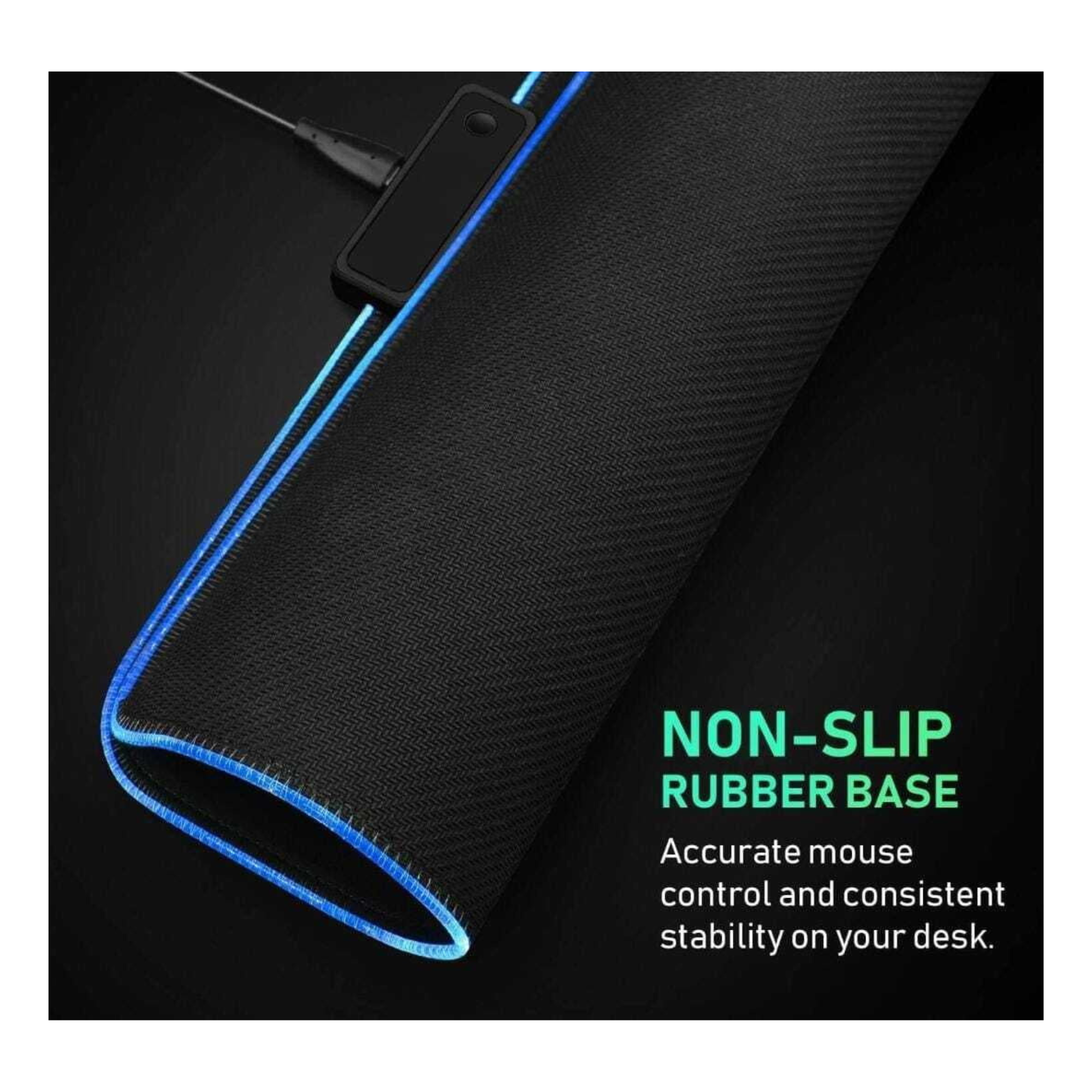 Mouse Pad For Large Extended Desk Pad Mat with 14 Lighting Modes (RGB 08)