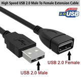 USB 2.0 V Extension Male to Female Cable 5 Meter