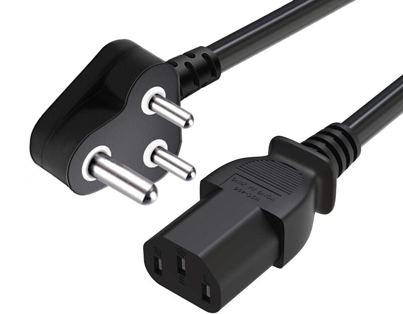 Laptop Adapter Cord (1.8 Meter) For Monitor CPU Desktop SMPS