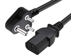 Durable Black 1.2M Power Cord - Universal Replacement for Monitor and Desktop