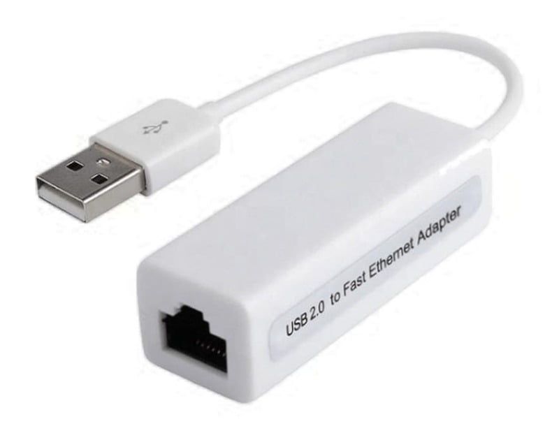 High-speed data transfer USB 2.0 to Ethernet, fast Ethernet adapter, also known as AD-224 USB dongle, made of plastic, compatible with PC and laptop