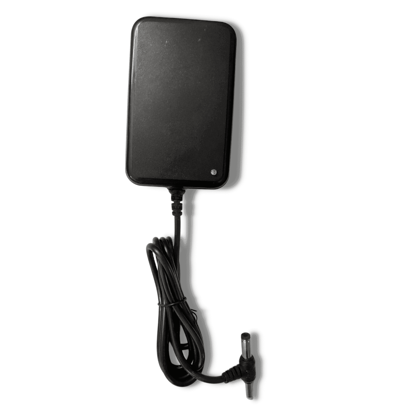 Compact black Generic DC Power Adapter, 5V 1A Charger with DC Pin, compatible to various boards and routers, ensuring efficient charging and stable power output.