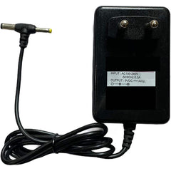 Compact Black 9V 1A DC Power Adapter Charger - Metal and Plastic, DC Pin Connection for Router and Board