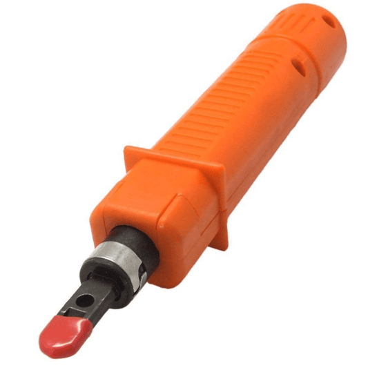 Impact Punching Tool HT-314B, a durable metal network cable punch down and wire cutter tool for CAT5E, CAT6, RJ45, and RJ11 cables