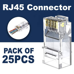 Ethernet Crimp Delight: The 25-Pack RJ45 Connector Combo Offer