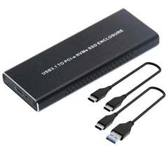 Aluminum NVMe SSD Haven - Portable USB 3.1 PCI-e Enclosure Case