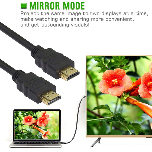 20 meter black HDMI 2.0 cable of PVC material, with high-speed 4K, 3D and Ultra HD features, and Ethernet compatibility