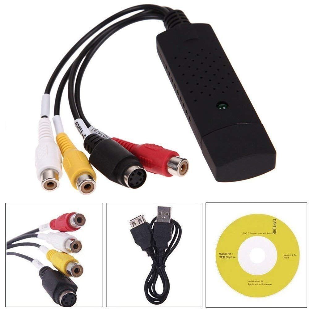 USB 2.0 video capture device with high quality audio and video for PC and laptop, part of CCTV collection, easy to use