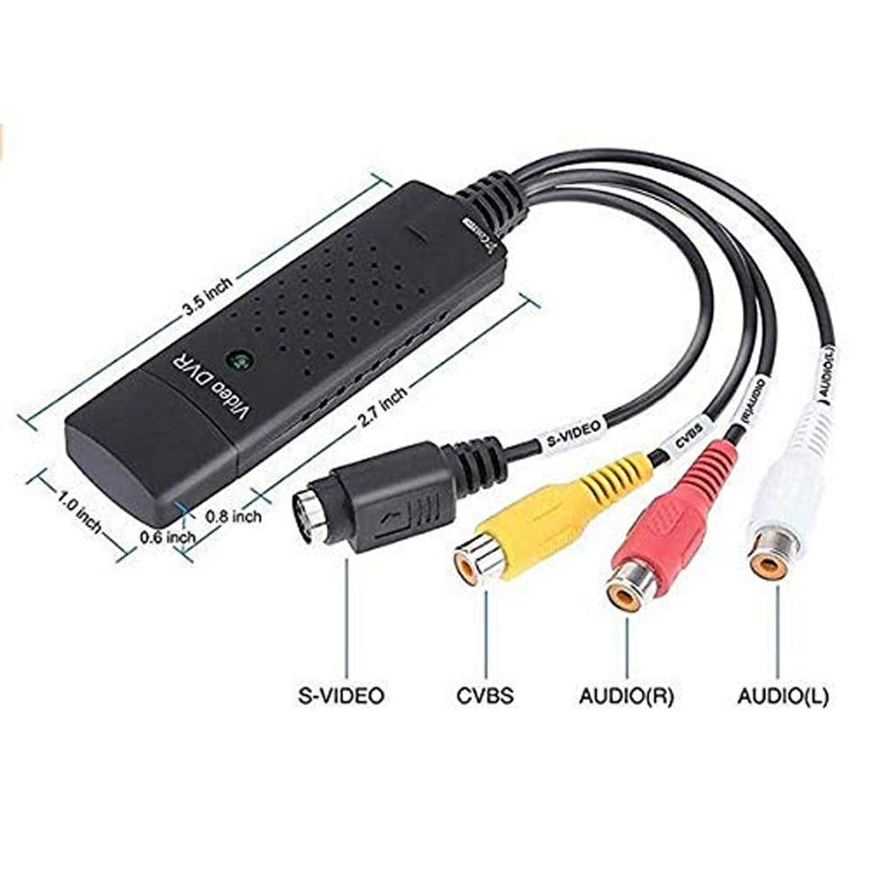 USB 2.0 video capture device with high quality audio and video for PC and laptop, part of CCTV collection, easy to use