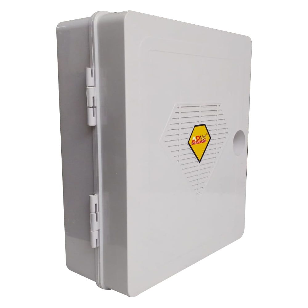 Durable 2U Rack Power Over Ethernet Box made of metal, compatible with CCTV system, featuring 3 socket POE for CCTV use.