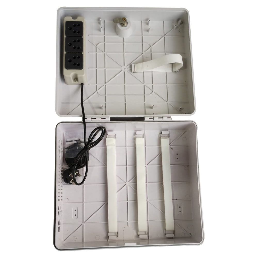 Durable 2U Rack Power Over Ethernet Box made of metal, compatible with CCTV system, featuring 3 socket POE for CCTV use.