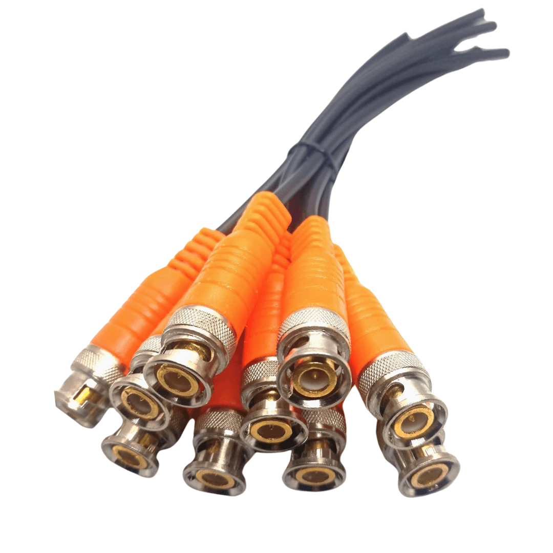 Durable, gold-plated BNC connector suitable for CCTV camera, featuring molded design. Ideal for BNC cable CCTV.