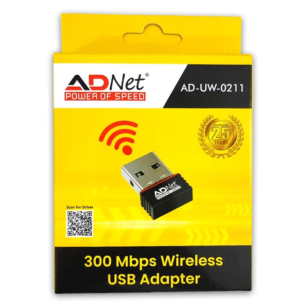 AD-UW-0211 USB WIFI Dongle, a 300 Mbps plastic WIFI adapter, ideal for laptop and desktop connections