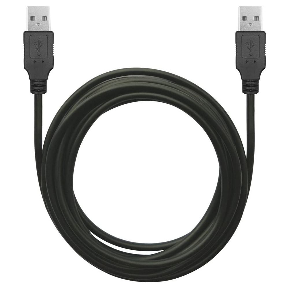 3-meter USB 2.0 male to male data transfer cable crafted with PVC and copper for improved longevity and compatibility with USB devices