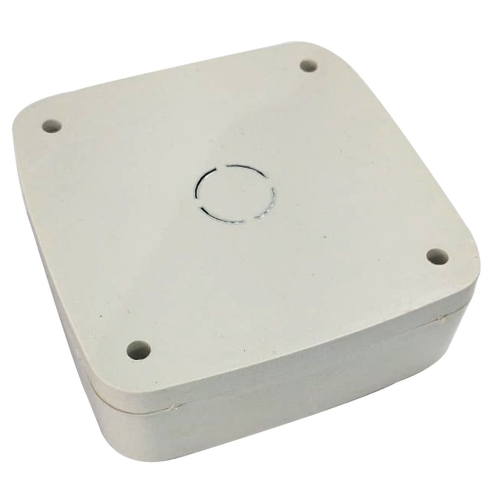 Durable and Waterproof PVC Square Junction Box of 12.7cm or 5x5 inches, ideal for CCTV Cameras connectivity