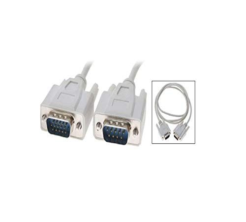 Durable 3 meter male-to-male VGA cable, compatible with PC monitors, LCD, and LED Displays