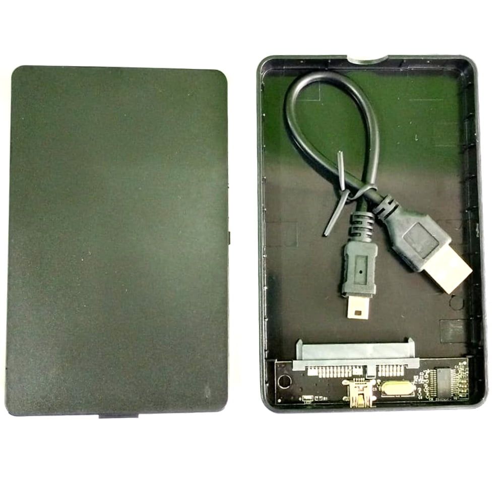 Durable 2.5' USB 2.0 HDD enclosure, compatible with CCTV camera and suitable for external data storage on desktops, laptops, and Macs