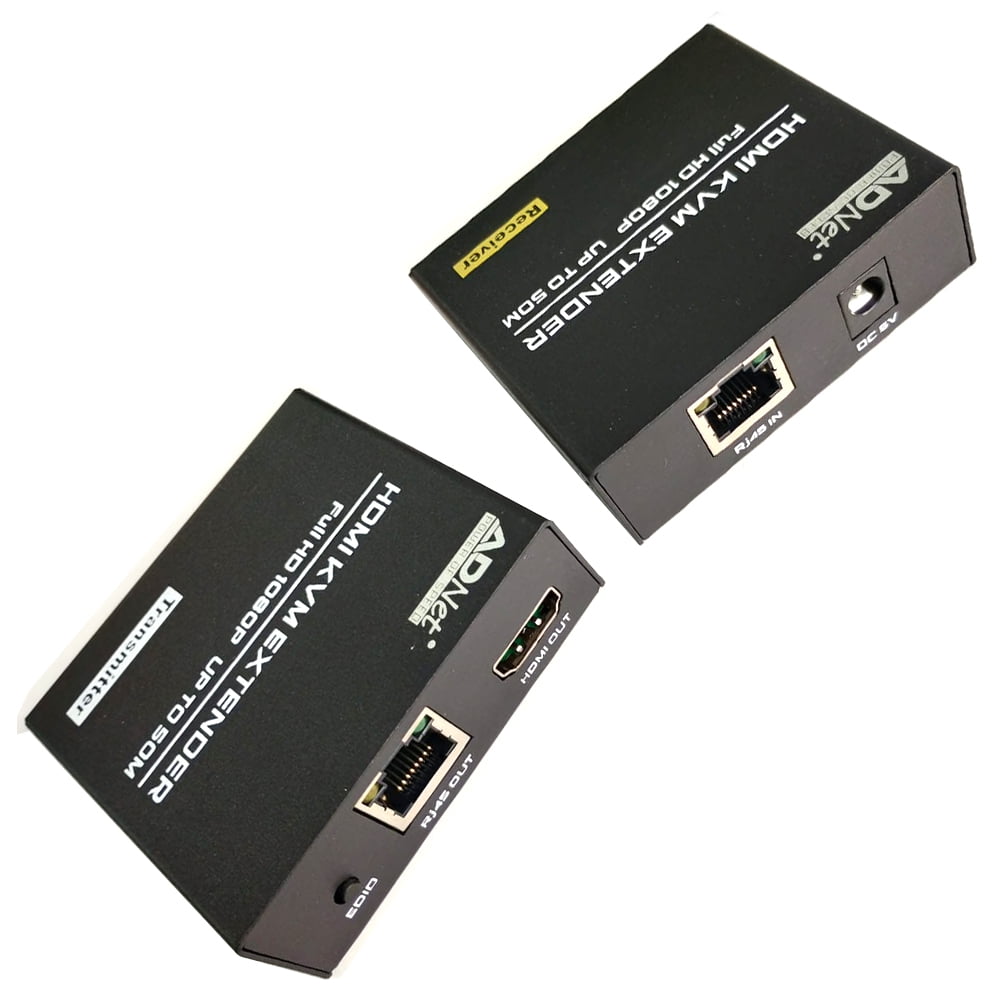 AD 1091 HDMI KVM Extender, metal 50-meter 1080P Extender, compatible with HDMI devices, features 4K support and switcher matrix