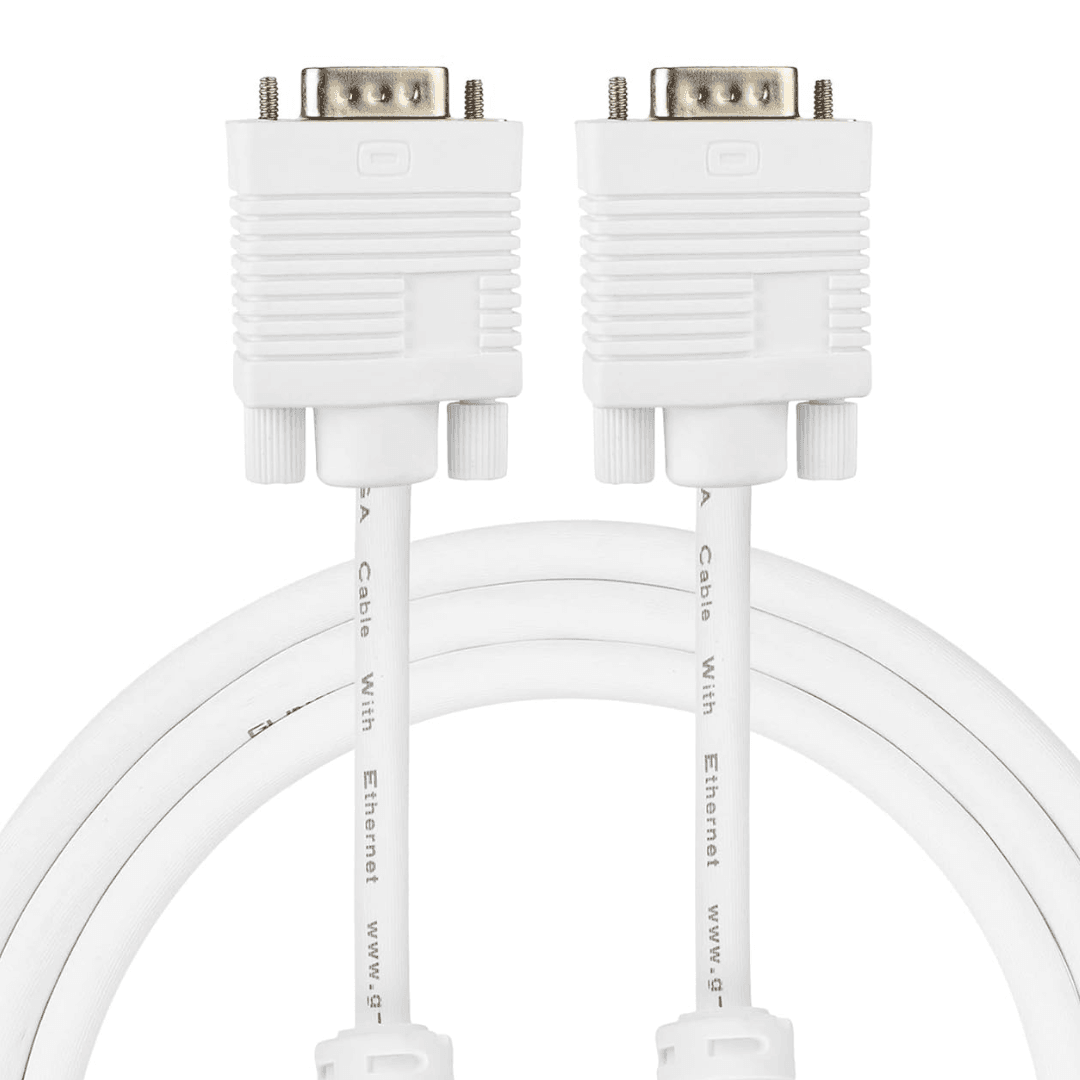 5 meter, VGA male-to-male PC cable suitable for LCD, LED displays, and projectors with durable PVC and copper material