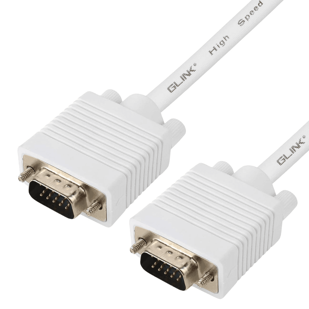 Durable 10 meter male-to-male VGA cable for extended setups with PC monitors, LCD, and LED displays