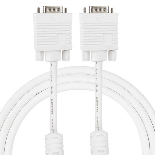 Durable 10 meter male-to-male VGA cable for extended setups with PC monitors, LCD, and LED displays