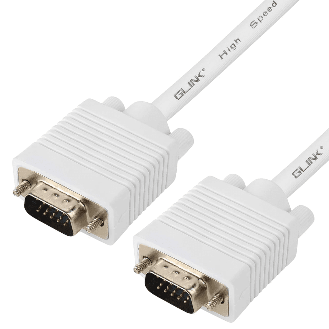 20 meter long, male-to-male VGA cable suitable for large displays, durable and engineered to enhance PC monitors, LCD and LED displays