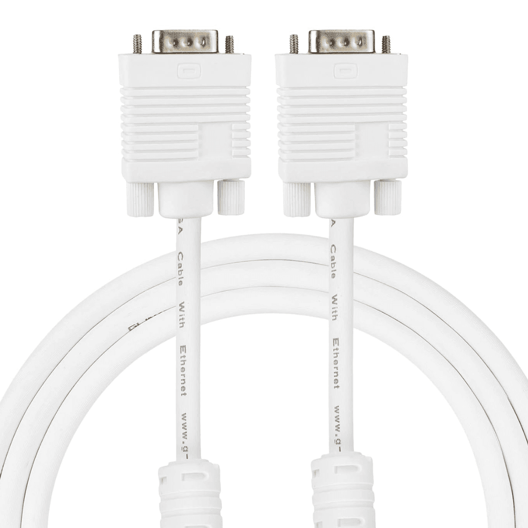 20 meter long, male-to-male VGA cable suitable for large displays, durable and engineered to enhance PC monitors, LCD and LED displays