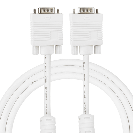 20 meter long, male-to-male VGA cable suitable for large displays, durable and engineered to enhance PC monitors, LCD and LED displays