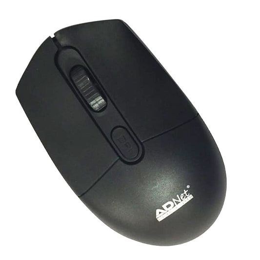 AD-WM-144 Mouse, a high-speed ergonomic 2.4G wireless mouse for laptop and desktop usage, made of plastic