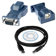 USB-to-RS232 Serial Port Adapter Cable DB9 Adapter for Windows, Mac and Linux