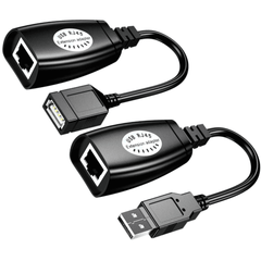 Versatile Plastic USB-RJ45 Dongle Extender: All-in-One Cable, Adapter & 150ft Extension