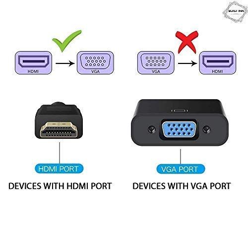 Durable DisplayPort to VGA converter cable, 0.2 Meter PVC Jacket with metal DP to VGA adapter for Laptop, PC, Monitors, and Projectors