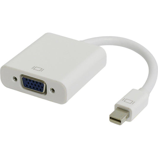 Durable Mini DP to VGA adapter made of ABS plastic and metal, compatible with MacBook, Laptop, PC, and Monitors, part of VGA Cables collection