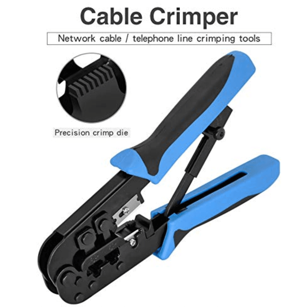 Single metal RJ45 crimping tool from the Repairing Tools collection, reliable for crimping Ethernet, network and LAN cables, such as CAT5/CAT6