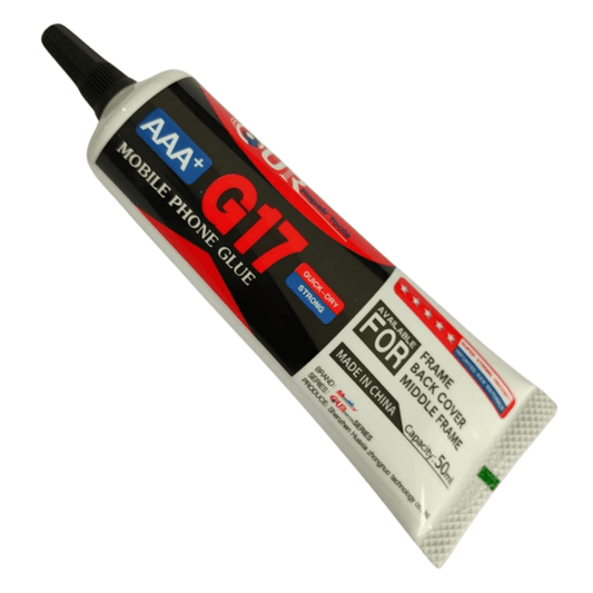 G17 Black Glue, a quick dry transparent, super strong, high viscosity, 50ML liquid in repairing tools collection for professional and multi-purpose repairs