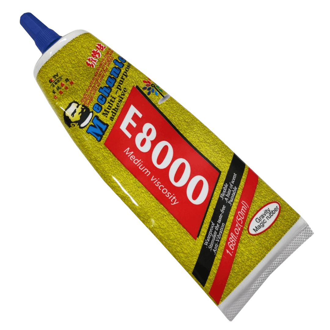 50ml Mechanic E-8000 Powerful Clear Glue, perfect for strong bonding repairs, part of the repairing tools collection