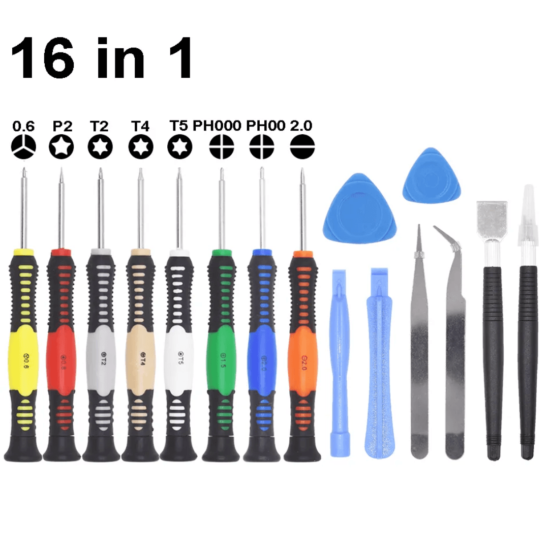 SW-1688 Kit with mobile phone repair tool, T6 magnetic screwdriver, for professional mobile maintenance and electronics repair