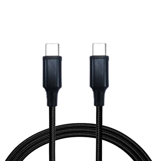 30W braided Type C to Type C 1-meter charging cable from the Mobile Cables collection, with Type-C pin and high-speed USB-C connector.