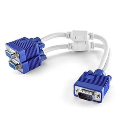 DualScreen Pro - Durable VGA Y Splitter Cable for PC Monitors & Projectors