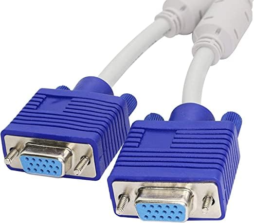 Durable 0.94 meter VGA splitter cable with 15-pin connector, suitable for dual monitor and projectors, on sale