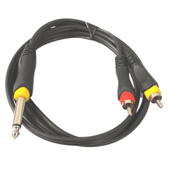 Stereo Bliss-Professional P38 Mono to RCA Male Audio Connector Cable