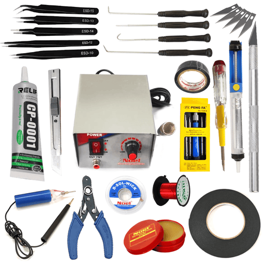 PartsBaba professional tool kit of 24 plastic tools, designed for field service engineers and maintenance operations.