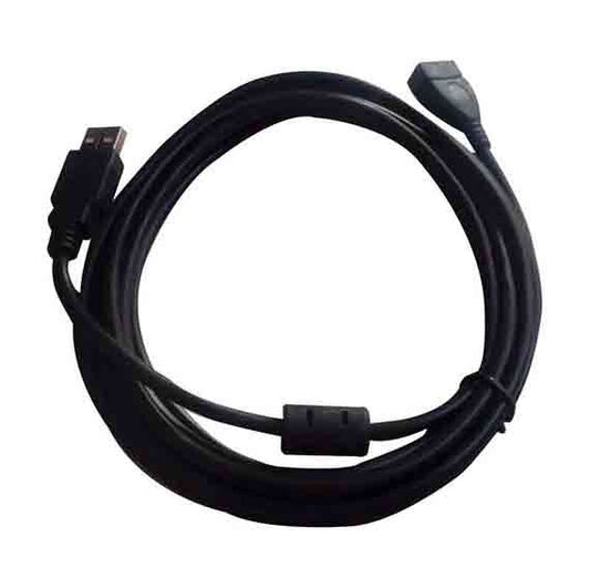 5 meter USB 2.0 V extension cable in white or black, male to female connectors for high-speed USB device data transfer.