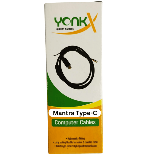 Yonkx's 1.5m Type-C Biometric Scanner cable compatible with all USB-C Fingerprint Scanners