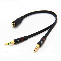 RCA AUX Cable – 1 Female to 2 Male, High-Quality Audio Splitter for Stereo Sound