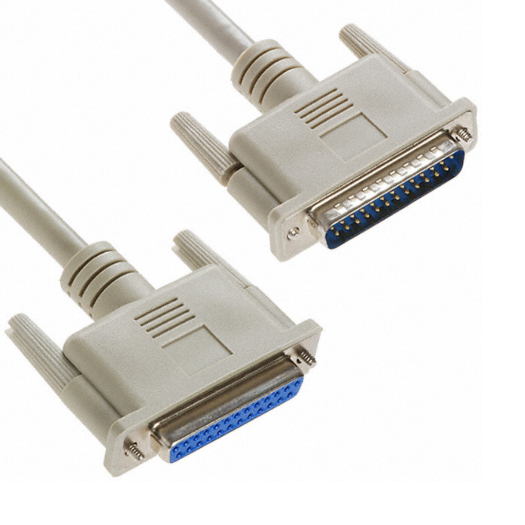 Male to Female 25 Pin DB25 Parallel Printer Cable 1.5 Meter
