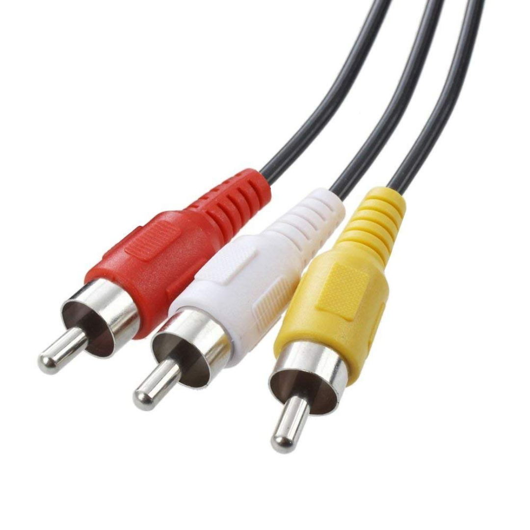 3RCA Male to 3RCA Male Stereo Audio Video Cable 1.5 Meter