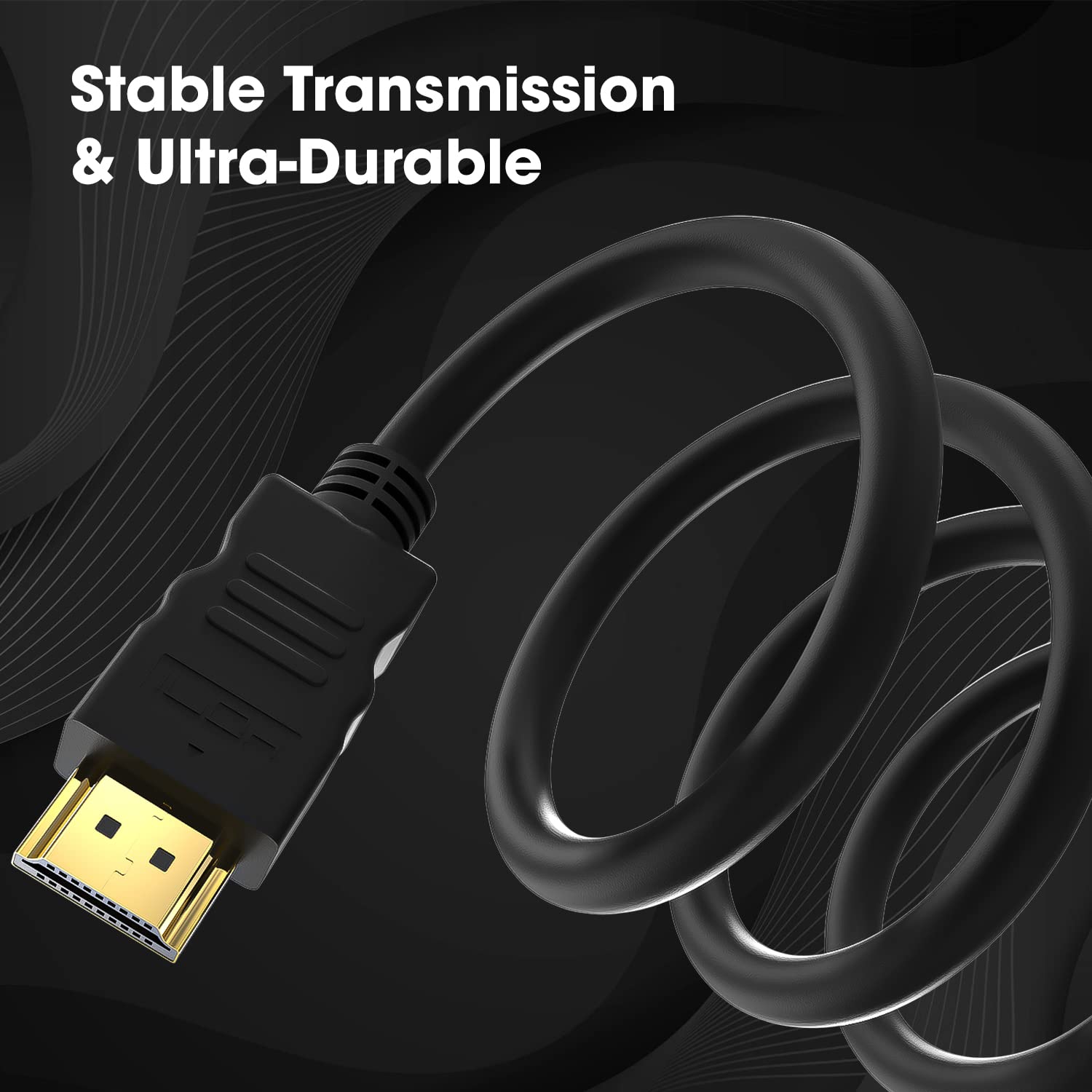 5 meter high-speed PVC HDMI to HDMI cable, 4K and 2K compatible with TV, Projector, Laptop, Monitor.