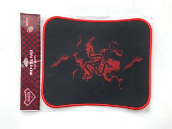 Standard-sized Mouse Pad Model Q6 by Generic, a durable, non-slip mat with a smooth surface compatible with all mice in black rubber and fabric. Suitably used as an R7 gaming accessory